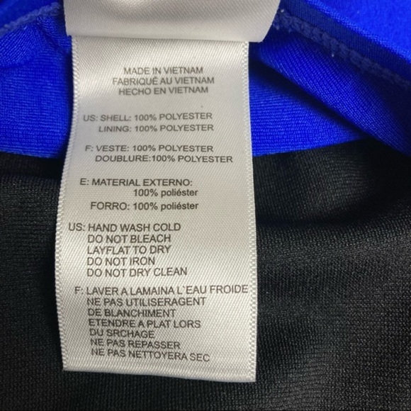 Adidas Blue One Piece Bathing Suit Size 30 (Similar to a US Small) - Picture 4 of 6